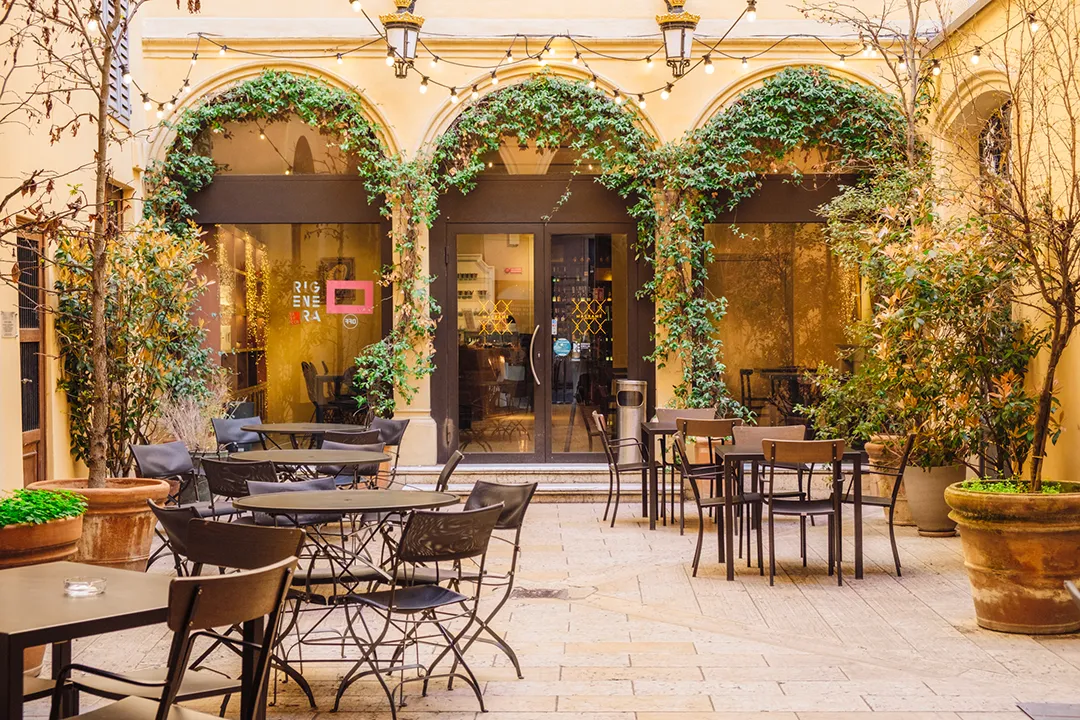 giardino interno in centro a reggio emilia